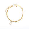 Stainless Steel Gold Color Tiny A-Z Initial Letter Anklets For Women - Afro Fashion Hive