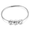 Personalized Engraved Love Heart Slide Charm Custom Stainless Steel Bracelets For Women - Afro Fashion Hive