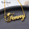 Stainless Steel Custom Name Necklace For Women With Crown - Afro Fashion Hive