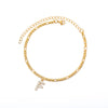 Stainless Steel Gold Color Tiny A-Z Initial Letter Anklets For Women - Afro Fashion Hive