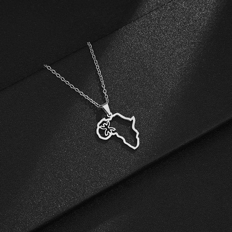 Women Stainless Steel Choker Charm Collars Pendant Necklace