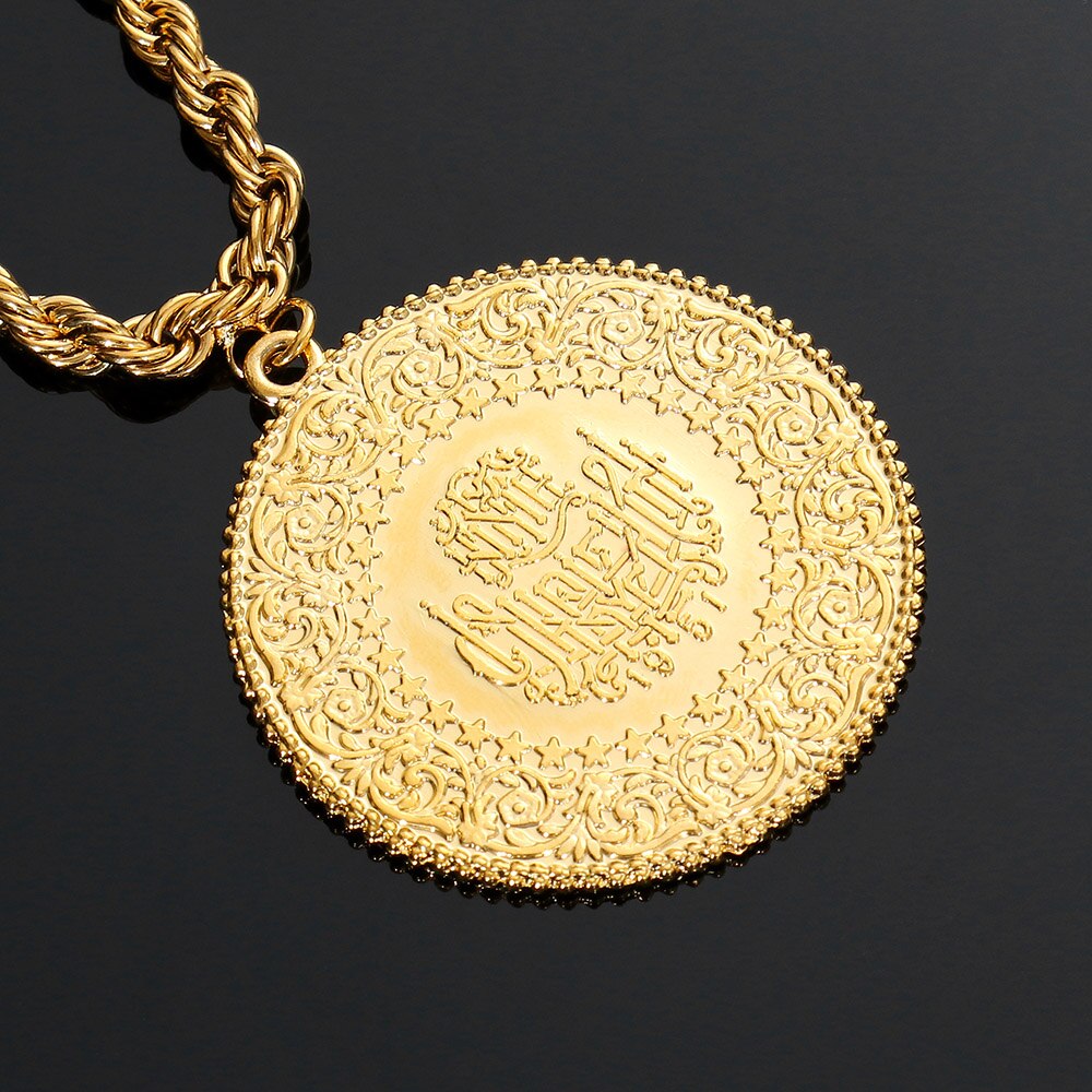 Arabic Coin Muslim Islam Middle East Necklace for Women - Afro Fashion Hive