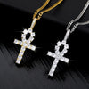 African Shiny Ankh Cross Necklace Chain Choker For Women Men - Afro Fashion Hive