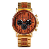 Men'S Wooden Luxury Stylish Chronograph Waterproof Military Watch - Afro Fashion Hive