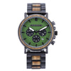 Men'S Wooden Luxury Stylish Chronograph Waterproof Military Watch - Afro Fashion Hive