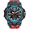 Men 50M Waterproof Clock Alarm Dual Display Quartz Wristwatch - Afro Fashion Hive