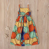 Kid Summer African Dashiki 3D Digital Print Suspenders Princess Dress - Afro Fashion Hive