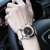 Men's Sports Chronograph Digital Quartz Double Movement Waterproof Wrist Watch - Afro Fashion Hive