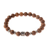 Men Women Natural Wood Onyx Meditation Prayer Bead Bracelet - Afro Fashion Hive