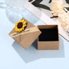 Delicate Sunflower Rose Flower Personalized Jewelry Box Gift - Afro Fashion Hive