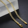 Men's Cuban Link Gold Color Round Metal Chain Necklace - Afro Fashion Hive