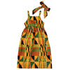 Baby Girl Party African Riche Dashiki Printed Dress With Headband