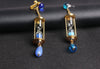 Anti-Allergic Anime The Case Study Of Vanitas Vanitas Blue Hourglass Drop Earrings - Afro Fashion Hive