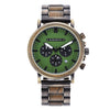 Men'S Wooden Luxury Stylish Chronograph Waterproof Military Watch - Afro Fashion Hive