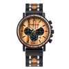 Men'S Wooden Luxury Stylish Chronograph Waterproof Military Watch - Afro Fashion Hive