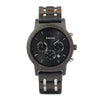 Men'S Wooden Luxury Stylish Chronograph Waterproof Military Watch - Afro Fashion Hive