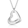 Stainless Steel Heart Engraved Personalized Family Pendants Necklace - Afro Fashion Hive