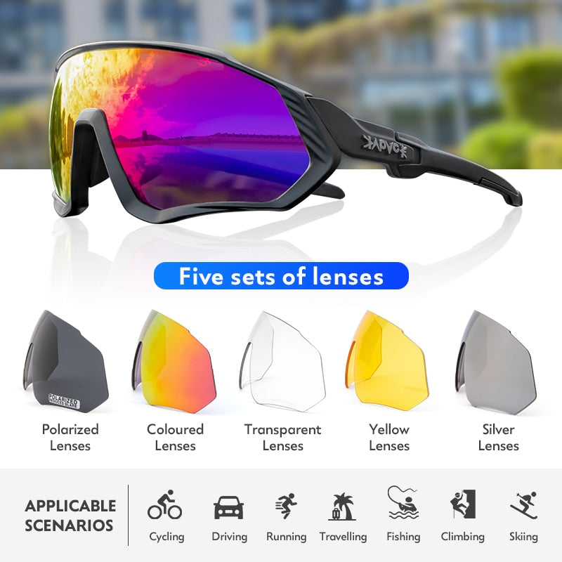 Polarized Sports Riding Cycling Bicycle Mountain Bike Sunglasses - Afro Fashion Hive