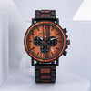 Men'S Wooden Luxury Stylish Chronograph Waterproof Military Watch - Afro Fashion Hive