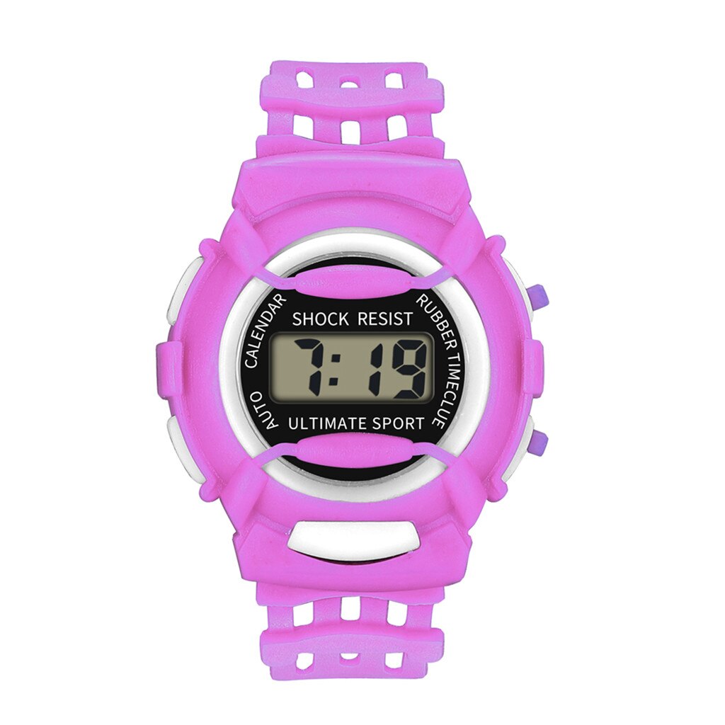 Outdoor Silicone Strap Led Digital Sports Kid's Quartz Watch - Afro Fashion Hive