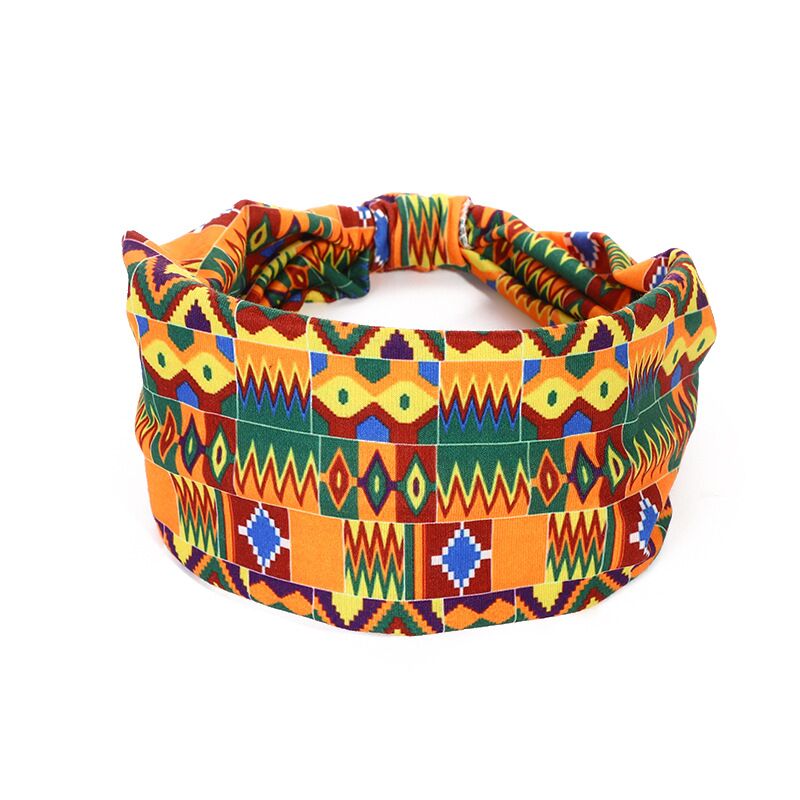 African Pattern Print Twist Style Salon Make Up Head Wrap Headband - Afro Fashion Hive