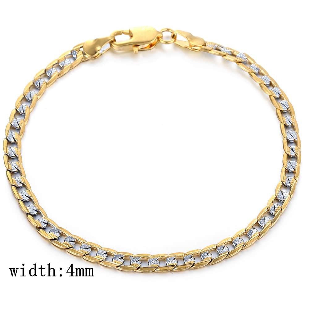 Men's Cuban Link Gold Color Round Metal Chain Necklace - Afro Fashion Hive