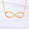 Stainless Steel Custom Name Personalized Infinity Pendant Necklace - Afro Fashion Hive