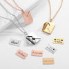 Love Letter Envelope Customized Stainless Steel Pendant Necklace - Afro Fashion Hive