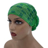 Women's Pleated Turban Cap with Padded Diamonds Design Elastic Headscarf