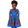 Girl Ankara Princess African Dashiki Traditional Style Short Sleeve Dress - Afro Fashion Hive