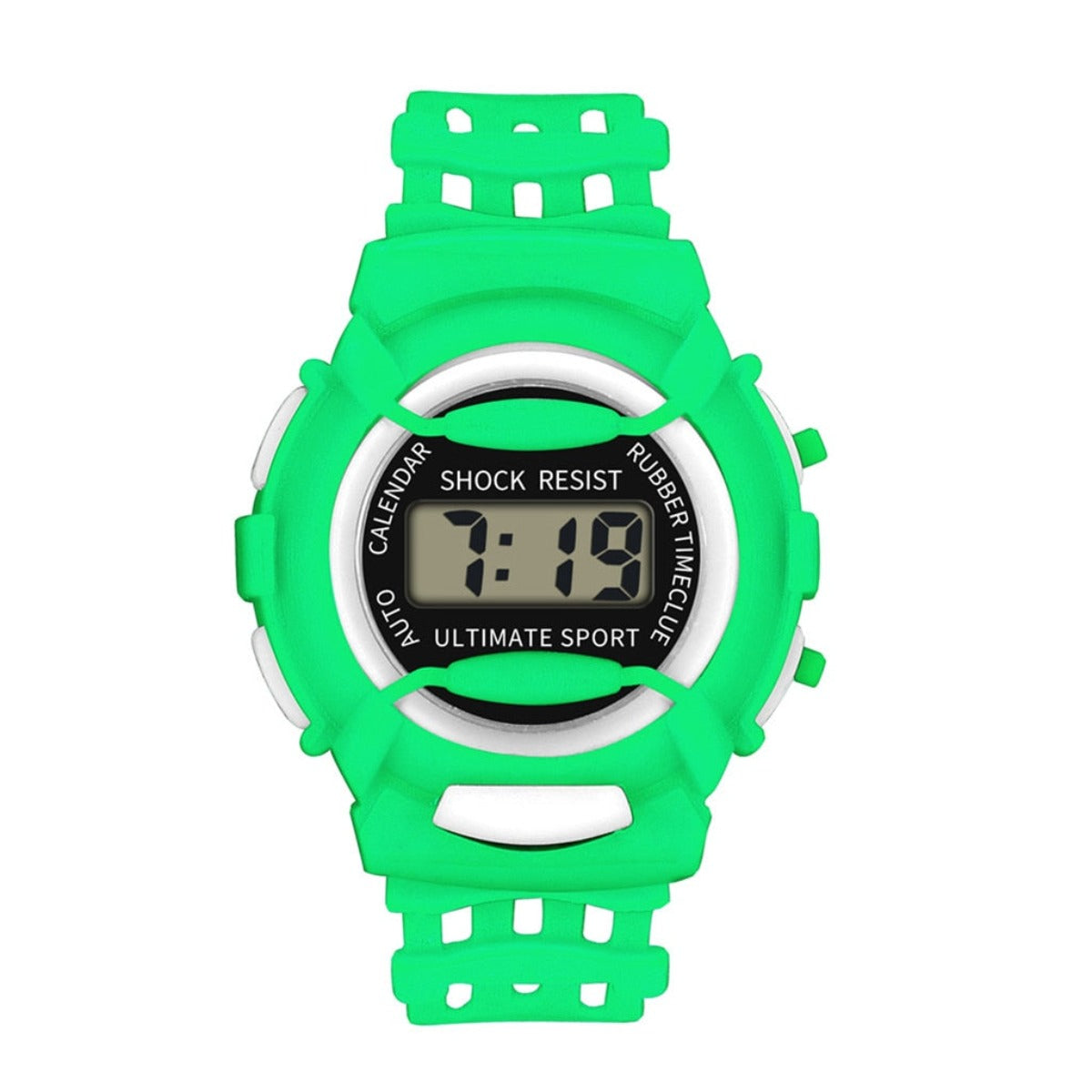 Outdoor Silicone Strap Led Digital Sports Kid's Quartz Watch - Afro Fashion Hive