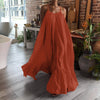 Women's Camisole Oversized Summer Casual Strap Loose Backless Maxi Dress - Afro Fashion Hive