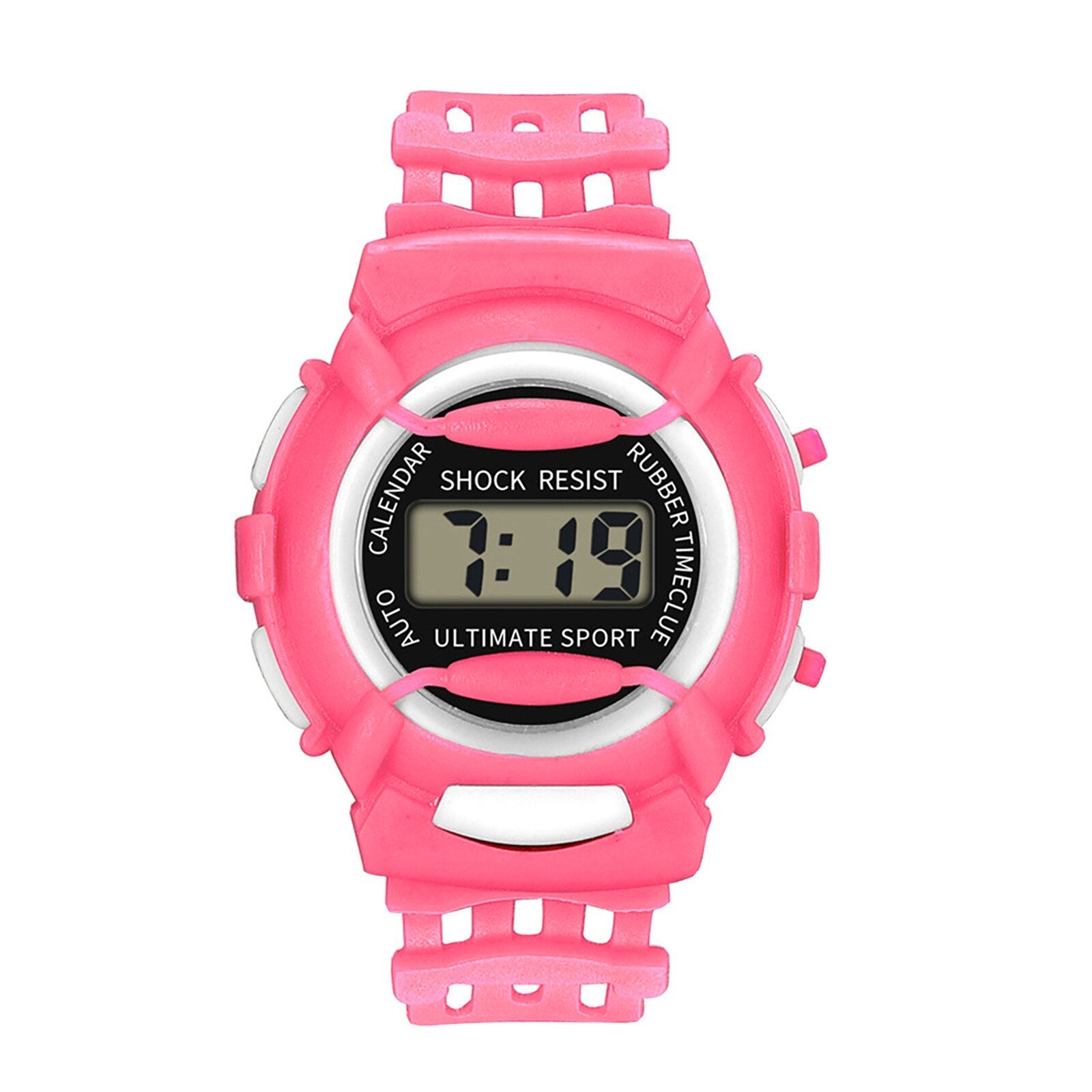 Outdoor Silicone Strap Led Digital Sports Kid's Quartz Watch - Afro Fashion Hive