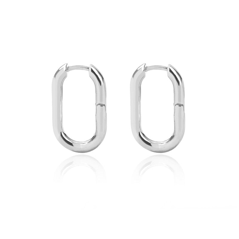 Stainless Steel Hook Pin Minimalist Chic Baroque Style Earrings For Women - Afro Fashion Hive