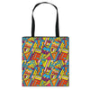 Women'S African Style Canvas Tote Traditional Printing Top-Handle Bag - Afro Fashion Hive