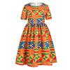 Children's Traditional African Ankara Kawaii Elegant Print Summer Style Sundress - Afro Fashion Hive