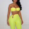 Women's Summer Casual Two Piece Metal Buckle Wrap Chest Pants Set - Afro Fashion Hive