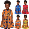 Girl Ankara Princess African Dashiki Traditional Style Short Sleeve Dress - Afro Fashion Hive