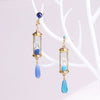 Anti-Allergic Anime The Case Study Of Vanitas Vanitas Blue Hourglass Drop Earrings - Afro Fashion Hive