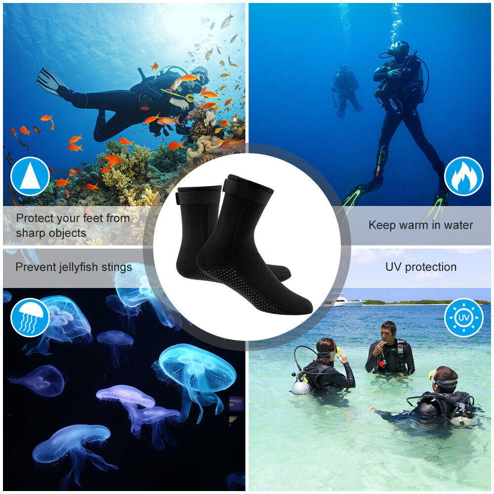 Snorkeling Thickened Warm Non-Slip Coral 3MM Equipment Diving Socks - Afro Fashion Hive