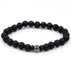 Moonstone Bead Tibetan Buddha Natural Flashing Volcanic Stone Black Bracelet - Afro Fashion Hive