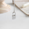 Silver Lock Heart Necklace Freedom Pendant Letter Necklace For Women - Afro Fashion Hive