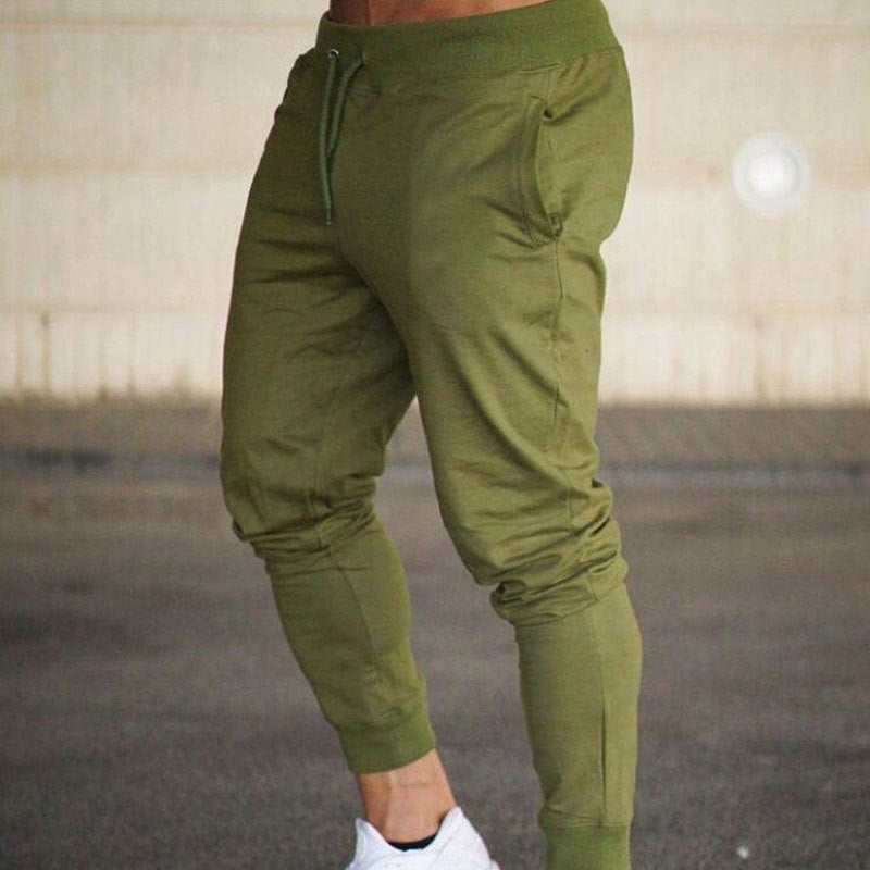 Men's Slim-Fit Running Tether Tight Training Fitness Sports Casual Pants - Afro Fashion Hive