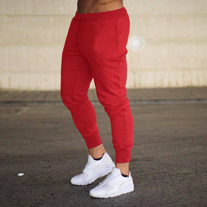 Men's Slim-Fit Running Tether Tight Training Fitness Sports Casual Pants - Afro Fashion Hive