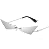 Men And Women Cat Eye Frameless Street Beat Sunglasses - Afro Fashion Hive