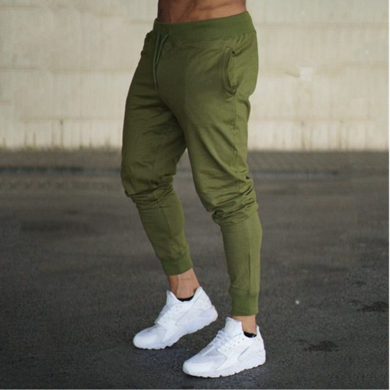 Men's Fitness Football Training Pants Slim Casual Running Trousers - Afro Fashion Hive