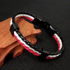 Triple Layers Braid Leather Anchor Charm Bracelets Bangles For Women Men - Afro Fashion Hive