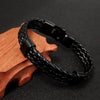 Triple Layers Braid Leather Anchor Charm Bracelets Bangles For Women Men - Afro Fashion Hive