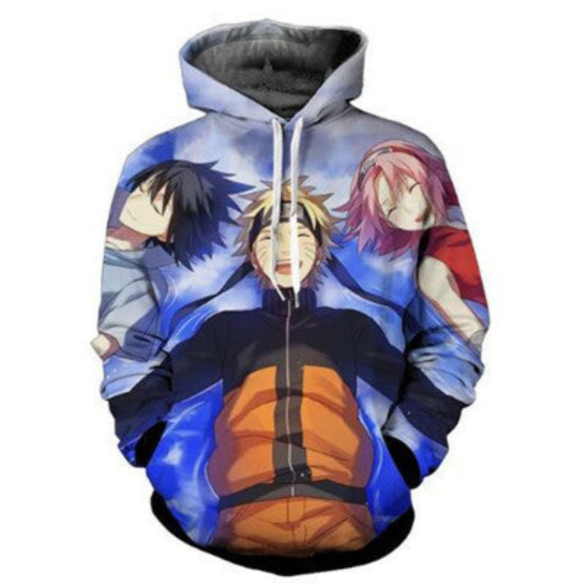 3D Printing Naruto Anime Dragon Ball Hooded Anime Pocket Sweater - Afro Fashion Hive