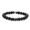 Moonstone Bead Tibetan Buddha Natural Flashing Volcanic Stone Black Bracelet - Afro Fashion Hive